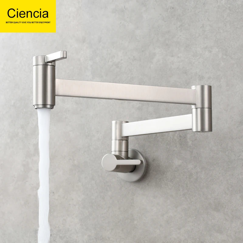 Brass Kitchen Faucet Pot Filler