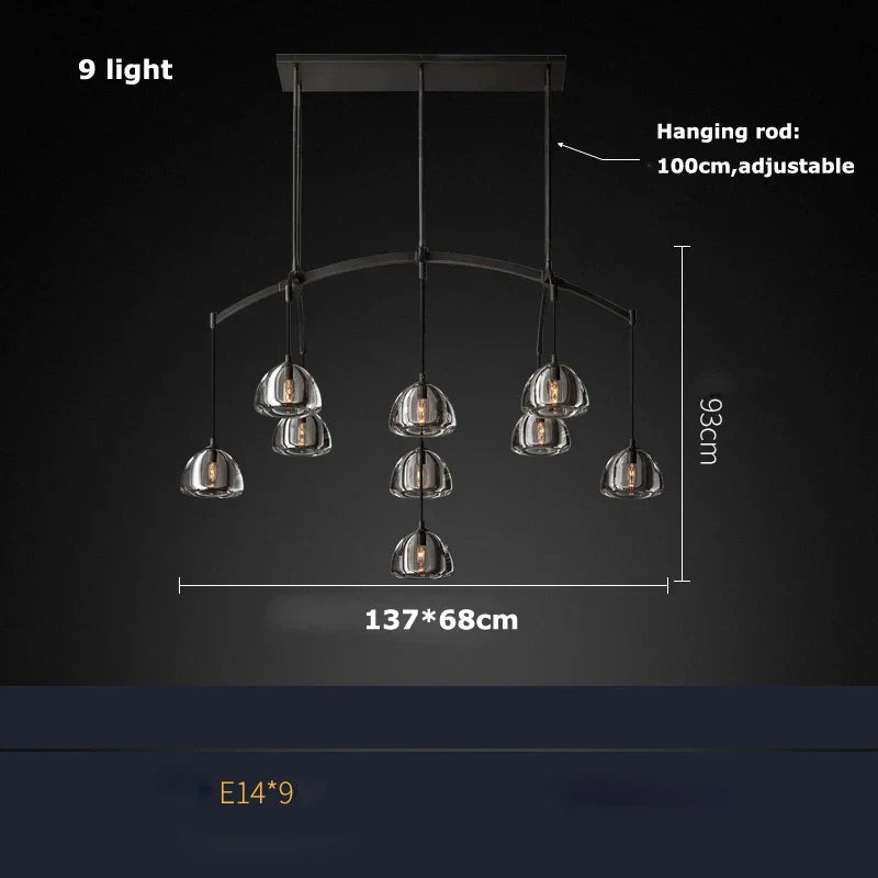 DecorBites™ K9 Crystal Chandelier Lighting for Dinning Room & Corridor