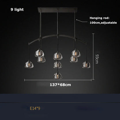 DecorBites™ K9 Crystal Chandelier Lighting for Dinning Room & Corridor