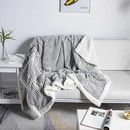 DecorBites™ Cozy Nordic Wool Throw Blanket: Soft & Stylish for Office, Sofa, or Shawl