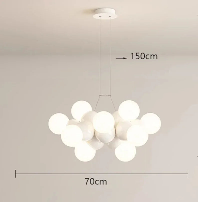 Decorbites™ Elegante Kronleuchter Deckenpendellampe für Esszimmer, Salon und Innenbeleuchtung