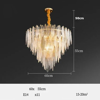 Decorbites™ Gold LED Glas-Lüster für Esszimmer Wohnzimmer Schlafzimmer_Hauptschlüsselwort: Pendelleuchten