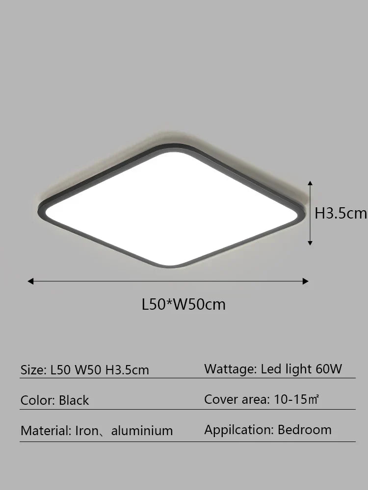 Decorbites™ LED-Deckenleuchte: Modernes minimalistisches rechteckiges Design für Wohnzimmer, Schlafzimmer, Innenbeleuchtung