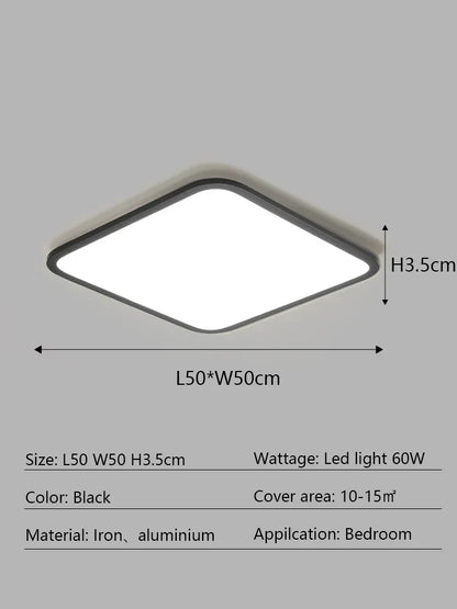 Decorbites™ LED-Deckenleuchte: Modernes minimalistisches rechteckiges Design für Wohnzimmer, Schlafzimmer, Innenbeleuchtung