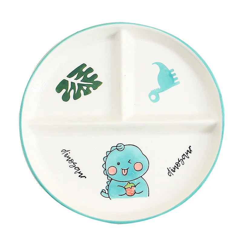 Ceramic Cartoon Divider Plate