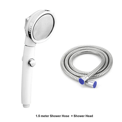 DecorBites™ 3-Mode High Pressure Shower Head with Hose - Water Saving Nozzle
