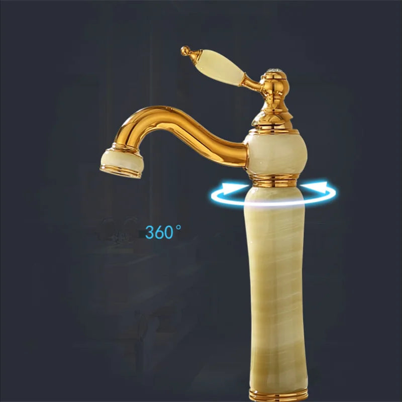 Gold Jade Brass Faucet