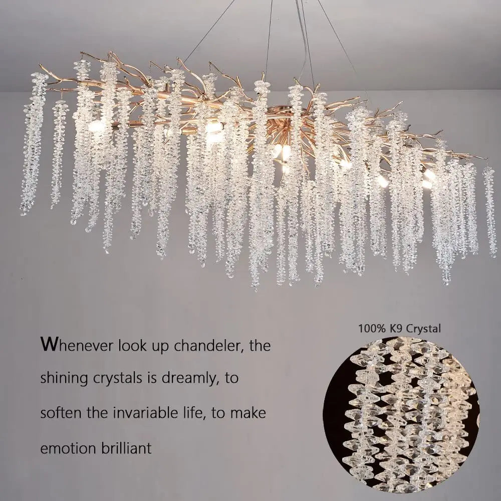 Decorbites™ Kristall-Quasten-Kronleuchter: Elegante Pendelleuchten für das Esszimmer
