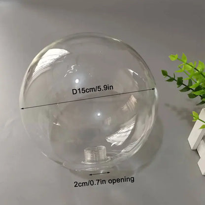 Decorbites™ Klar-Glas-Pendent-Lampenschirm mit 2,2 cm Gewinde für Kronleuchter & Hängeleuchten