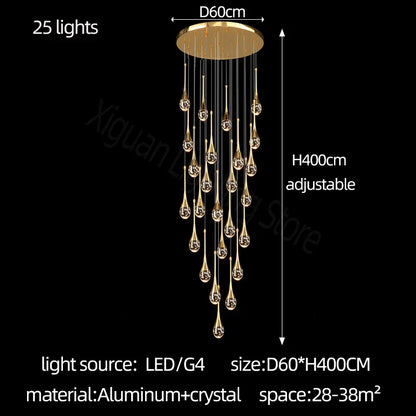 DecorBites™ Crystal Bubble Chandelier: Modern Luxury Lighting for Home, Dining, Bedroom & Stairwell