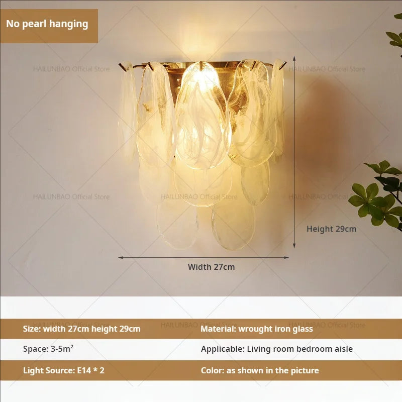Crystal Glass Wall Lamp