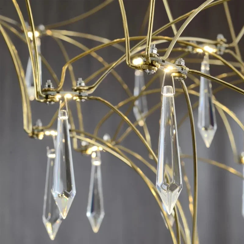 Decorbites™ Deluxe Kristallstern-Lampe: Designer-LED-Beleuchtung für modernes Wohnzimmer & Villa