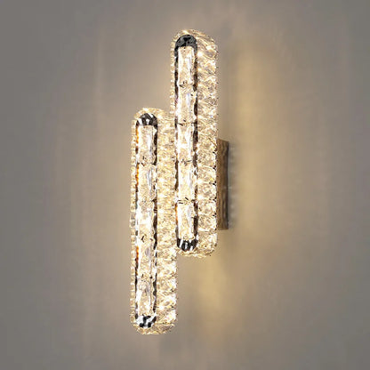 Decorbites™ Kristall-LED-Wandleuchte Silber Wandlampen | Modernes nordisches Design für Schlafzimmer und Esszimmer