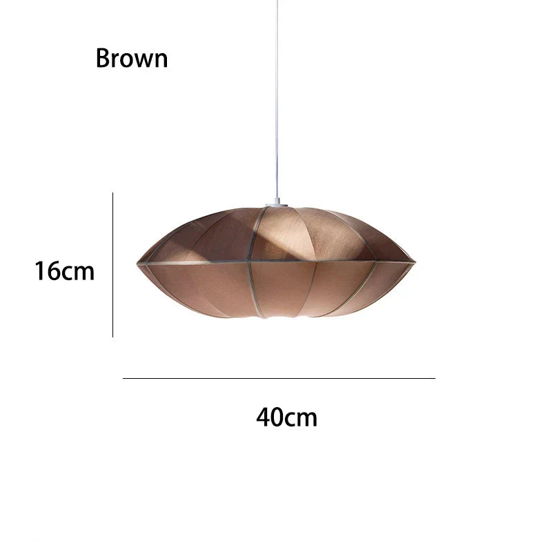 Decorbites™ Dänische Pendelleuchte Minimalistische Laterne UFO-Lampenschirm Rustikaler Stofflampenschirm