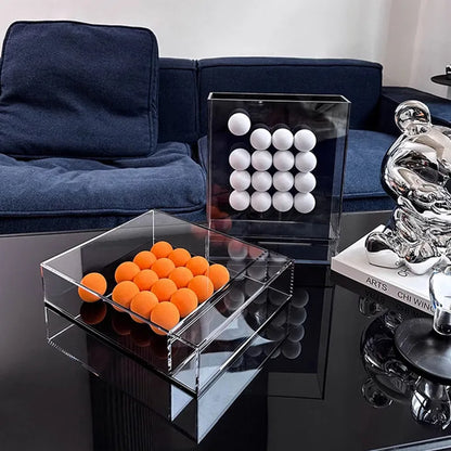 DecorBites™ Geometric Abstract Acrylic Ball Ornament in Decorative Painting Frame