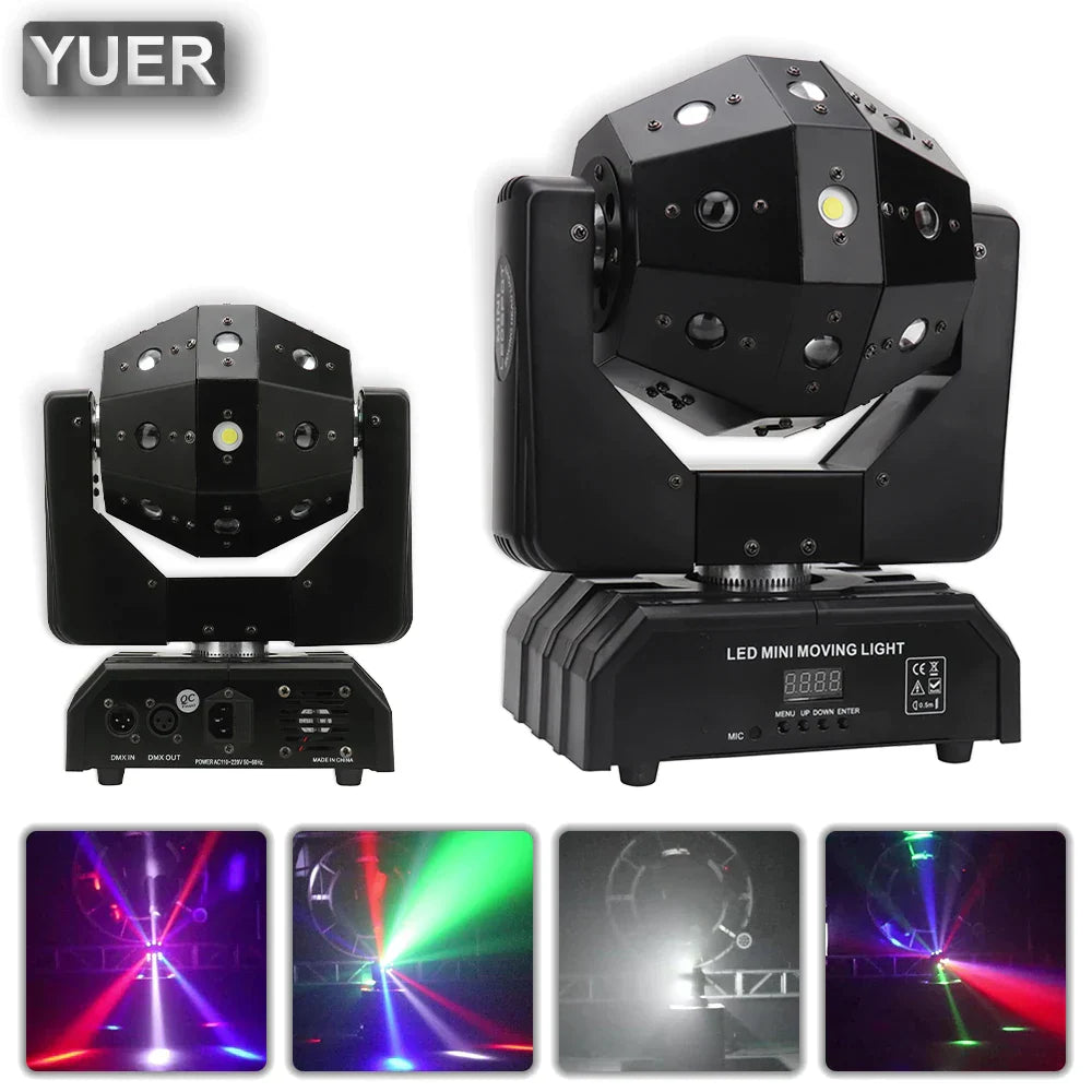 Decorbites™ Disco-Kugel-Lichter LED Moving-Head-Fußball-Licht Nachtclub-Bühnenbeleuchtung
