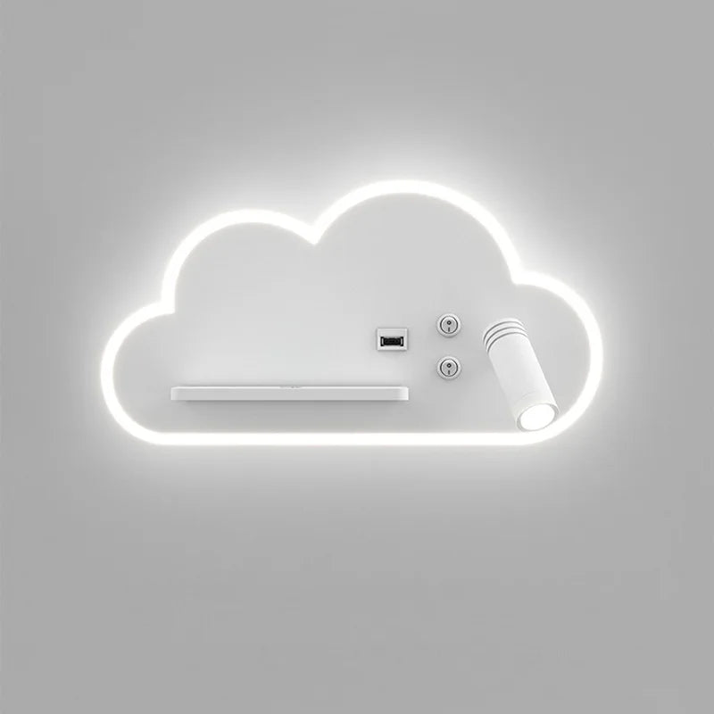 Decorbites™ LED-Bettlampe mit kabelloser Telefonladefunktion und USB, Multifunktions-Wandleuchte