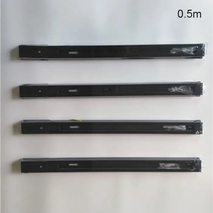 Decorbites™ Decken-Schienen-Verbindungs-Set: Schwarz/Weiß, Gerade/Kreuz, 0,5 m/1 m, 2-adrig