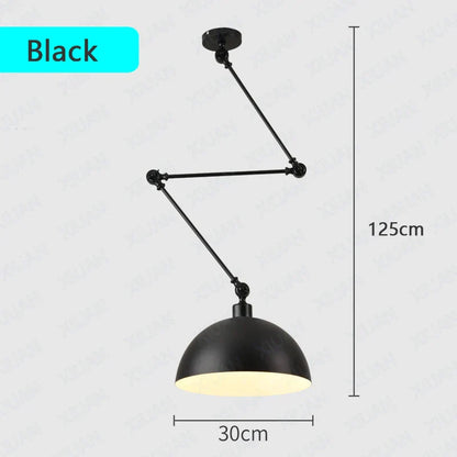 DecorBites™ Adjustable Long Arm Pendant Light for Living Room Bedroom Dining Room