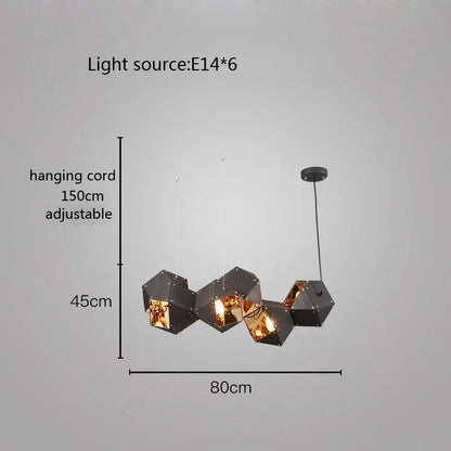 Decorbites™ Würfel-LED-Hängeleuchte: Art-Deco-Hängelampe für All-Match-Stil