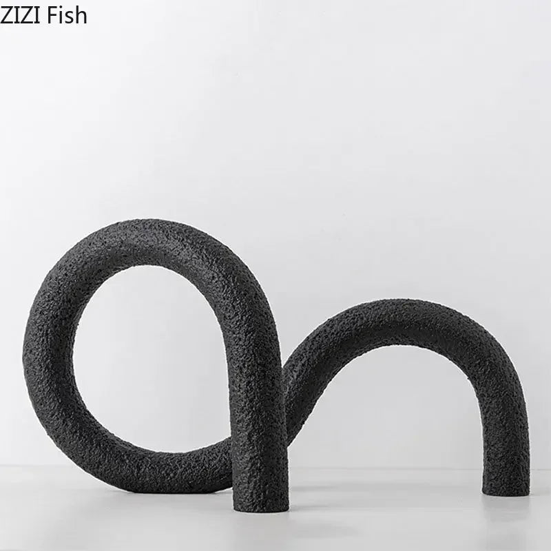 DecorBites™ Abstract Twisted Knot Sculpture for Room Aesthetics Decor