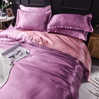 Decorbites™ Ice Rayon Satin Bettwäsche-Set: Kühlend, weich, sommerlicher Komfort für Einzel- bis Doppelbett
