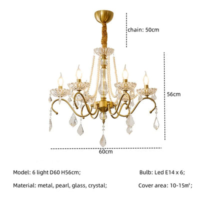 Decorbites™ Kristall-LED-Kronleuchter Wohnzimmer Luxusbeleuchtung E14 Hänge-Lampen