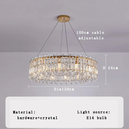Decorbites™ Kristallanhänger-Lüster für Wohnzimmer Schlafzimmer - Luxus-Hanglampe von Lamparas Lustres