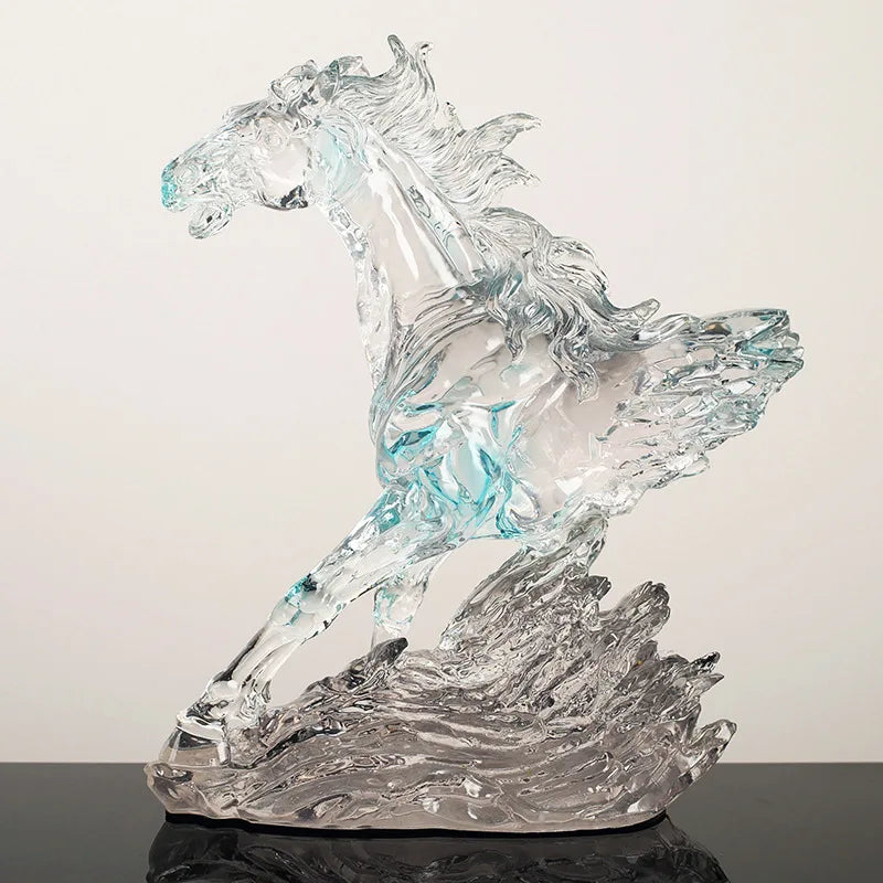 Decorbites™ Klar Pferd Harz-Skulptur Dekorative Figur Heimdekoration