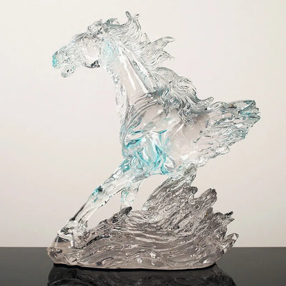 Decorbites™ Klar Pferd Harz-Skulptur Dekorative Figur Heimdekoration