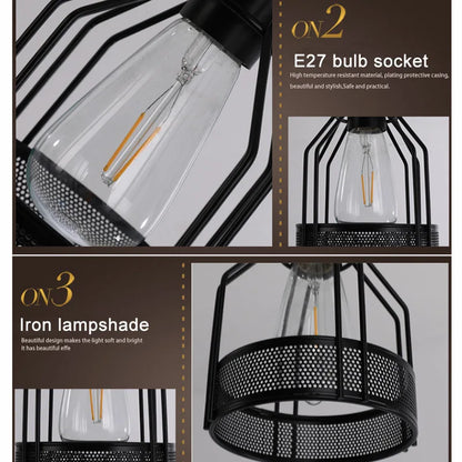 Decorbites™ Industrielle Loft-Hängeleuchte für Wohnzimmer Schlafzimmer Café Esszimmer: 3/4/5 Köpfe