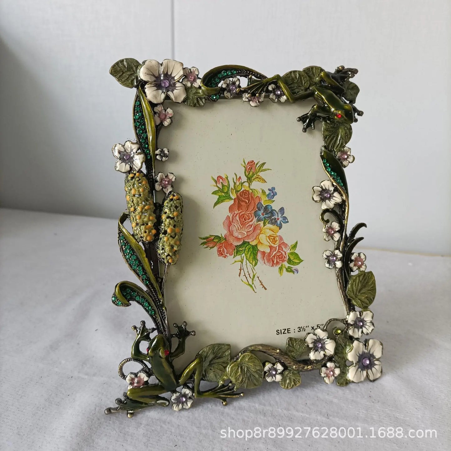 Decorbites™ Frosch Metall Foto Rahmen Tischdekoration