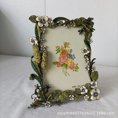 Decorbites™ Frosch Metall Foto Rahmen Tischdekoration
