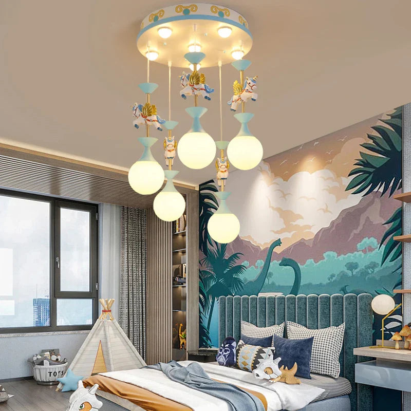 Decorbites™ LED-Hängeleuchte für Kinderzimmer von Mädchen - Moderne Deckenleuchte