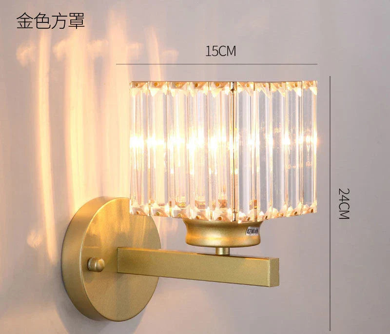 DecorBites™ Crystal LED Wall Lamp for Home Decor - Modern Sconce Light Fixture for Living Room & Bedroom