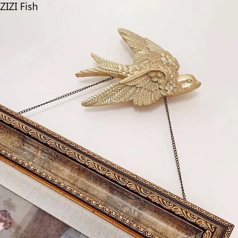 DecorBites™ Dove Wall Hanging Hooks for Stylish Living Room Display