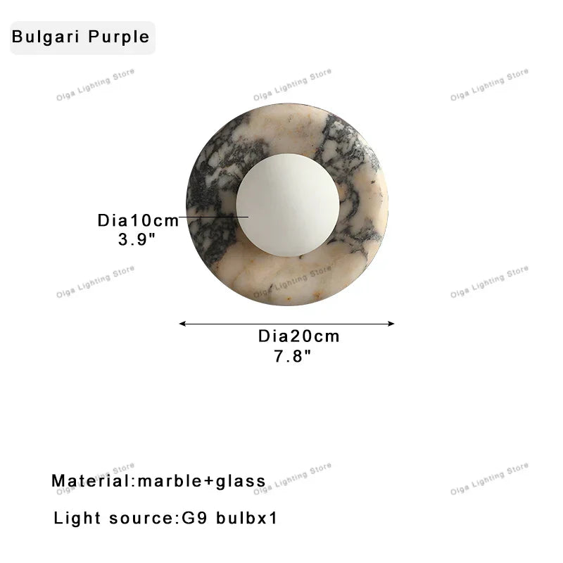 Decorbites™ Jade-Marmor-Wandlelampen: Luxuriöse Leuchten für Schlafzimmer, Badezimmer und Gangdekoration