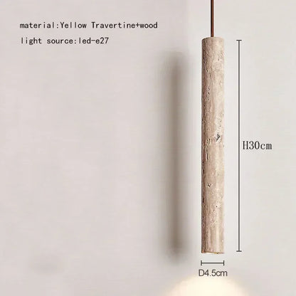 Decorbites™ Elegante Wabi-Sabi-Travertin-Pendantleuchte für Esstisch & Kücheninsel