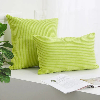 Decorbites™ Kordstoff gestreiftes Kissenbezug 30-60 cm weich bequem Deko-Kissenbezug für Zuhause