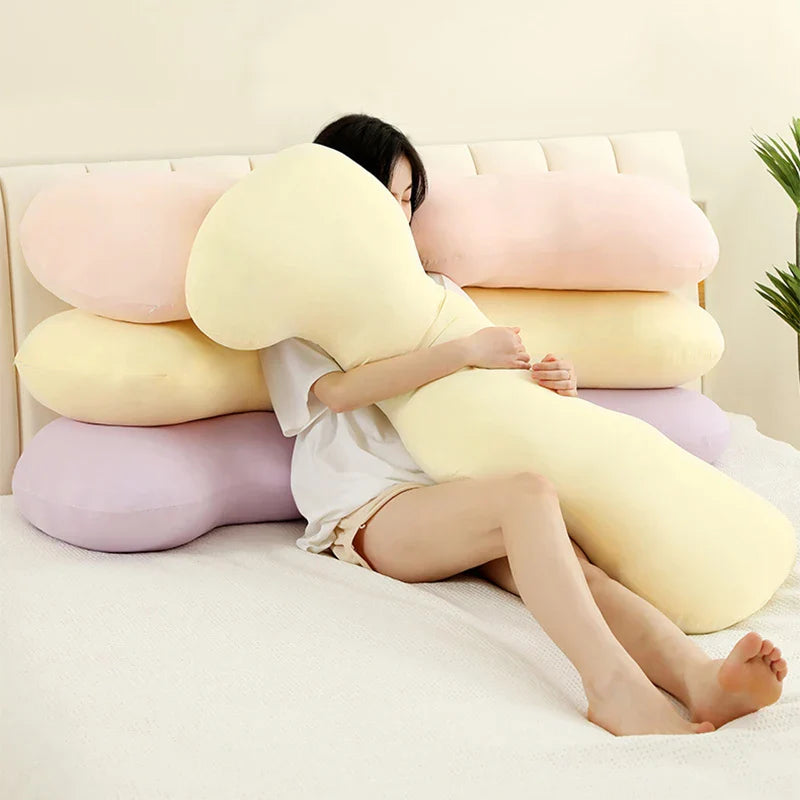 DecorBites™ Ice Cream Wavy Soft Plush Pillow for Girls Bedroom & Sofa