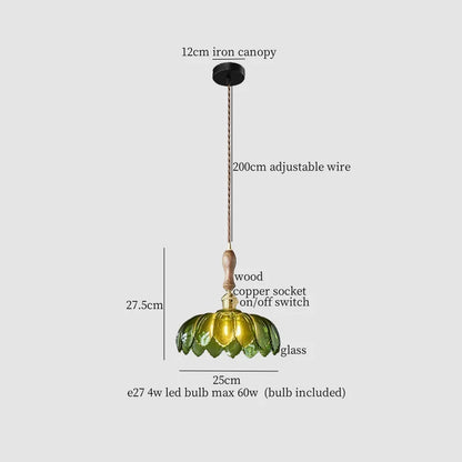 Decorbites™ LED Bernstein-Glas-Hängeleuchte – Amerikanischer Vintage-Stil für die Hausdekoration