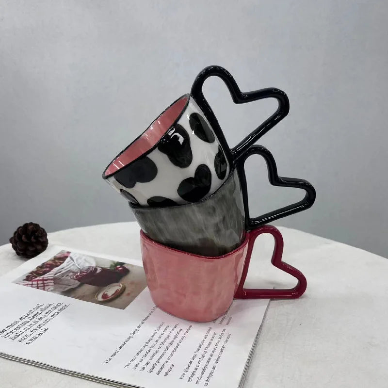 Decorbites™ Herzförmige Keramik-Kaffeetasse - 10 oz Einzigartiges Design und entzückendes Geschenk