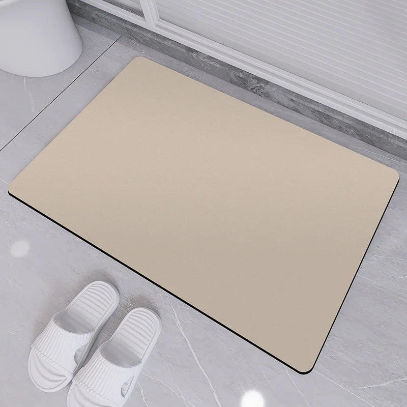 Decorbites™ Diatomeenerde-Badteppich: Super saugfähige rutschfeste Matte für Badezimmer & Toiletten