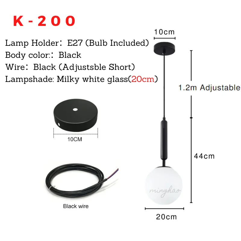 Decorbites™ Glas-Kugeln-LED-Kronleuchter – Minimalistisches nordisches Kunstwerk für Zuhause, Restaurant, Bar und Schlafzimmer