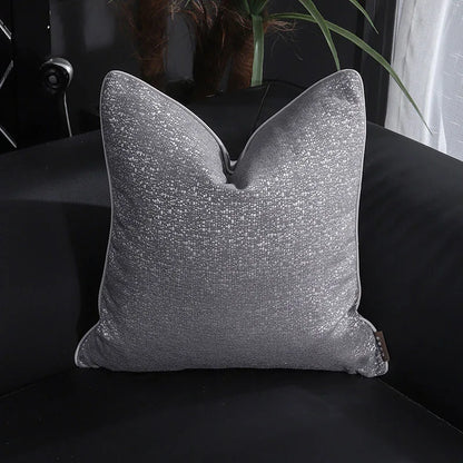 DecorBites™ Frosted Gold Satin Lumbar Pillow Covers - Luxe Sofa Cushion Cases