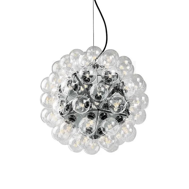 Decorbites™ Glas-Dandelion-LED-Kronleuchter in Schwarzgold für moderne Räume