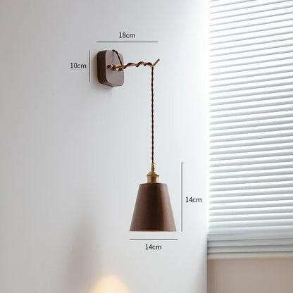 Decorbites™ LED Wandarmatur Modern Japanischer Stil Keramik-Lampenschirm Holzbasisleuchte
