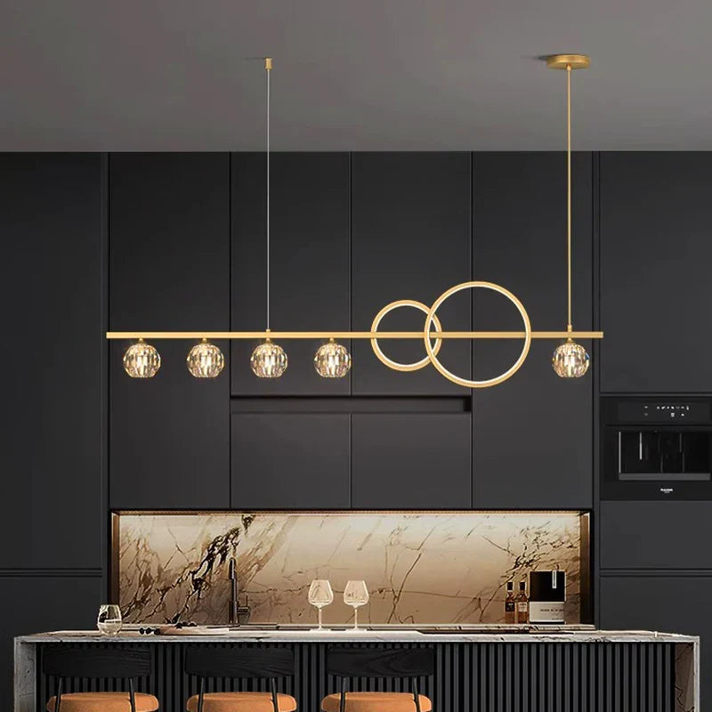 Decorbites™ Kristall-Leuchter: Moderne Luxus-Pendelleuchte für Wohnzimmer, Esszimmer, Decken-Dekoration