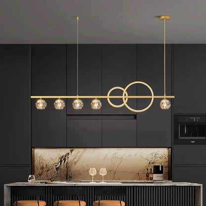 Decorbites™ Kristall-Leuchter: Moderne Luxus-Pendelleuchte für Wohnzimmer, Esszimmer, Decken-Dekoration