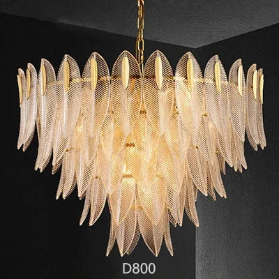 Decorbites™ Glasblatt-Luxus-Lüster LED-Hängeleuchten für modernes Wohnzimmer